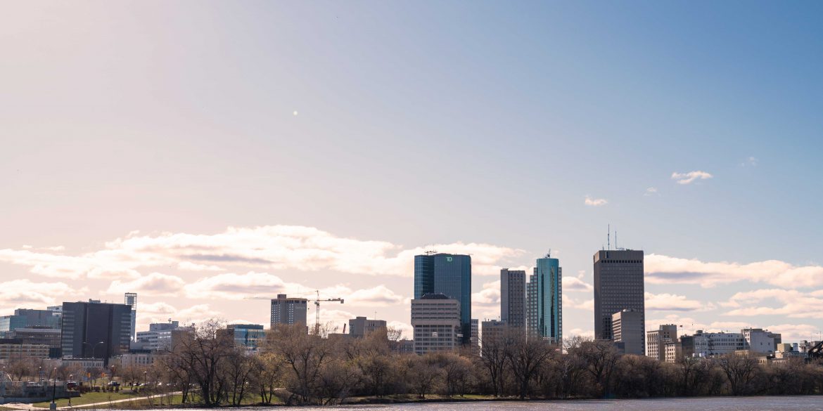 Winnipeg Skyline, Downtown Winnipeg, Crane At 300, Sky Rise, 300 Main Downtown Winnipeg Apartments